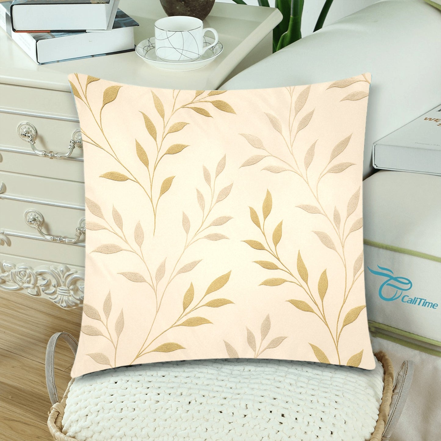 Throw Pillow Cover 18"x 18" (Twin Sides) (Set of 2)