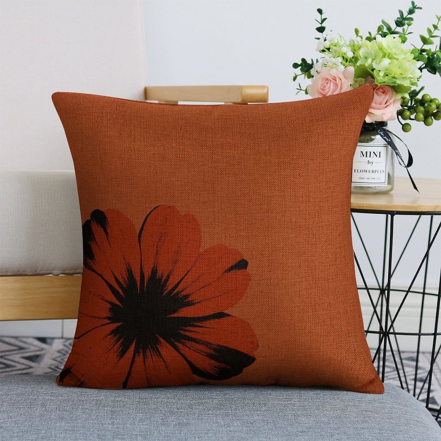 Design Custom Linen Pillow Case 18x18 Inch (Two-Side Printing) (Set of 4)