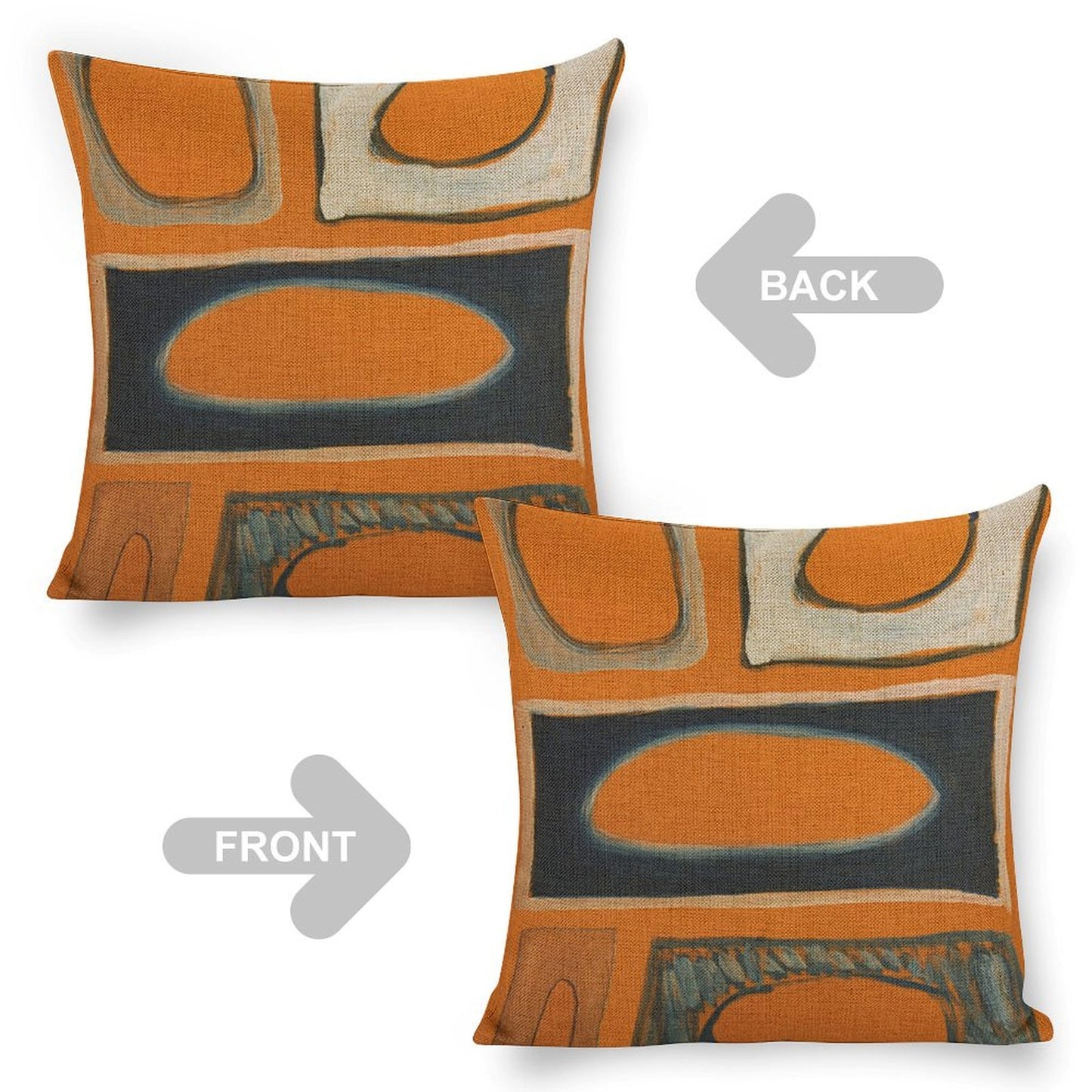 Design Custom Linen Pillow Case 18x18 Inch (Two-Side Printing) (Set of 4)