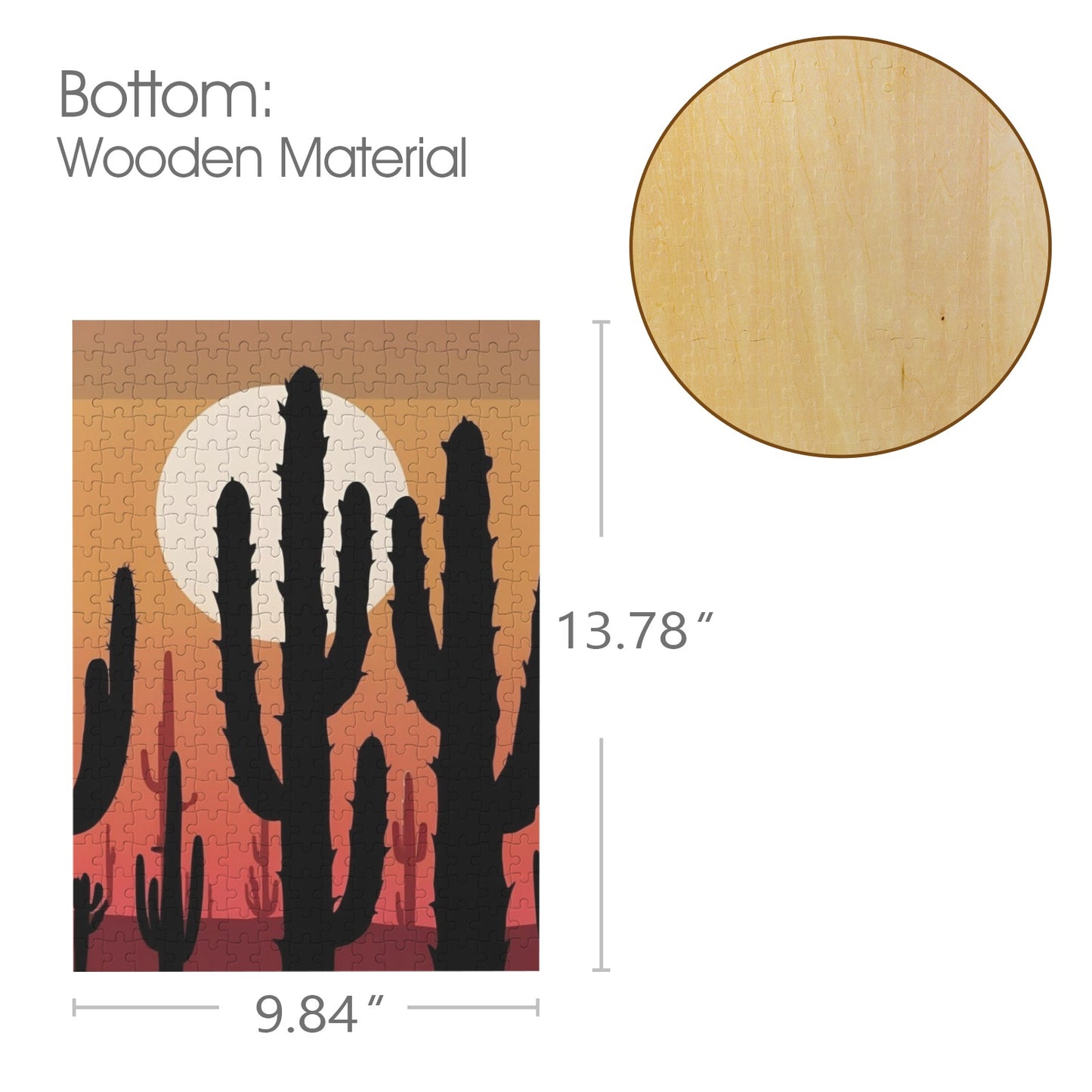 160 (2) 300-Piece Wooden Jigsaw Puzzles (Vertical)
