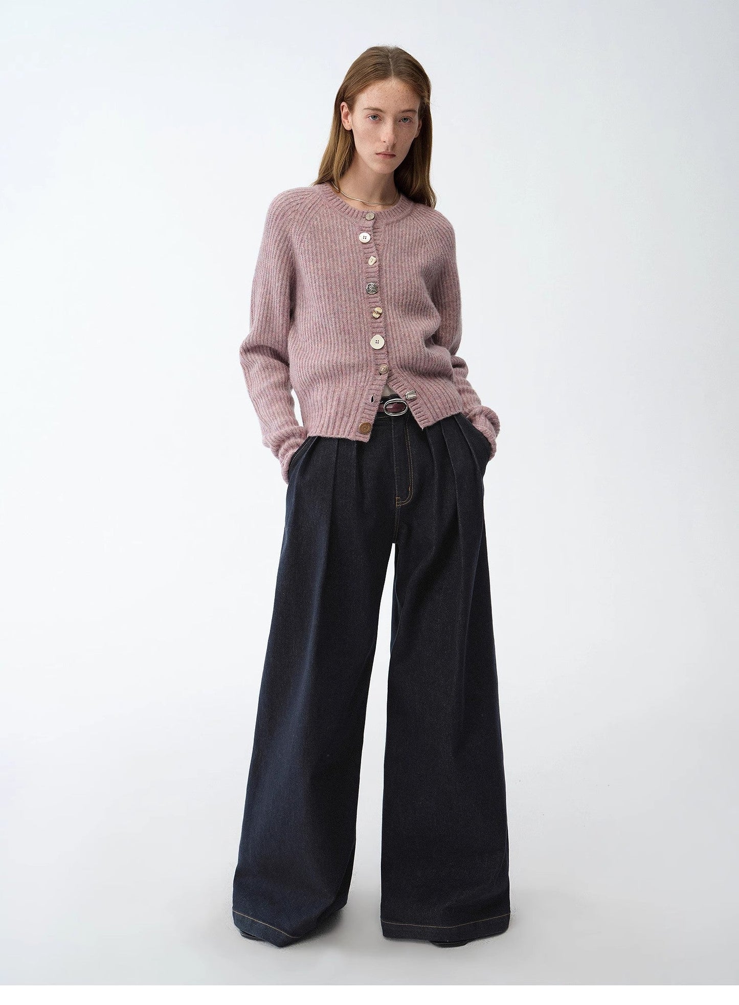 Jeans larghi elasticizzati in lycra vintage "Street Style"