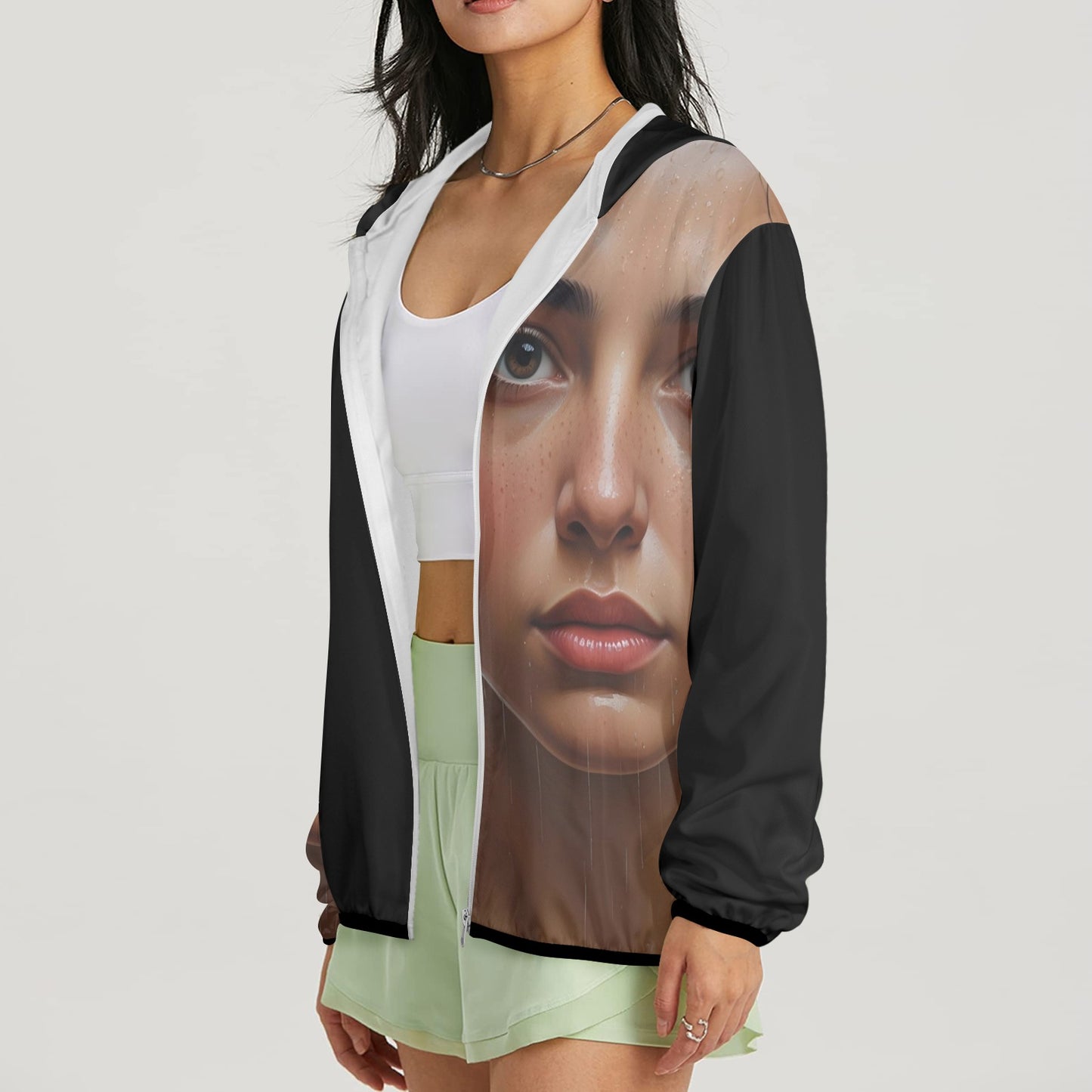27 Women's Sun Protection Hoodie(Model H62)