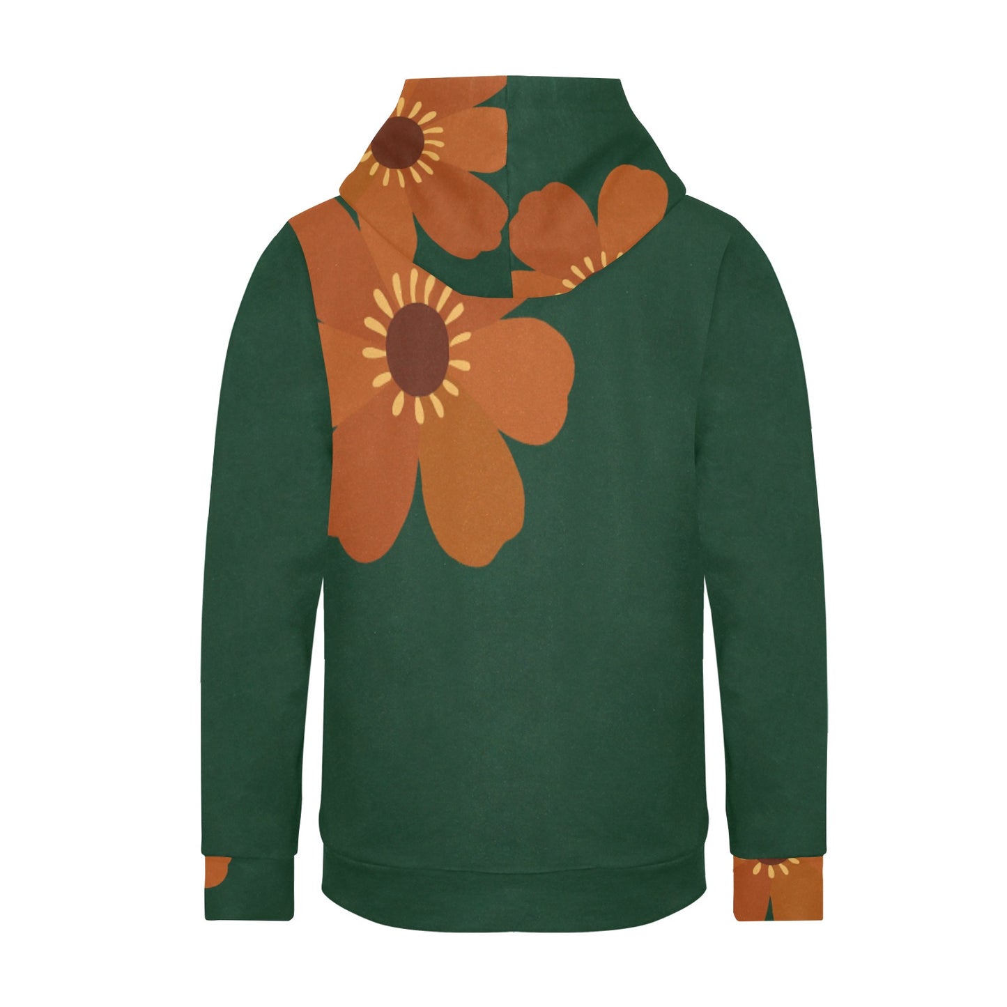 Women's Fleece Hoodie with White Hood Lining (Model H55)