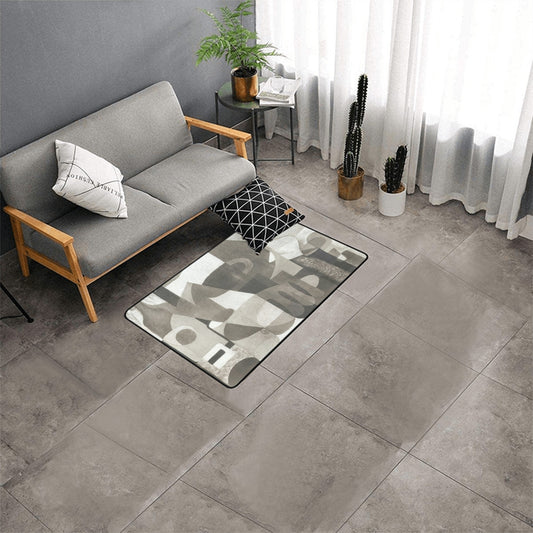Area Rug with Black Binding 2'7"x 1'8"