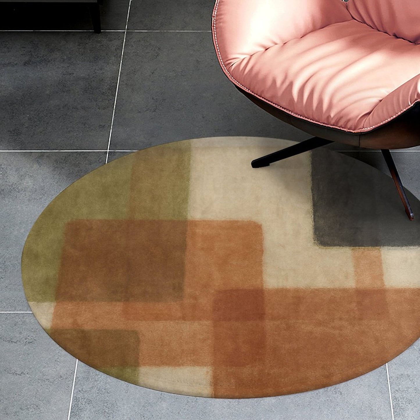 Design Coral Velvet Floor Mat (90*90cm)