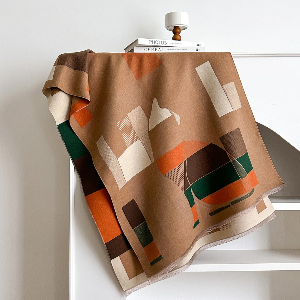 Scialle elegante in Nappa "Geometrie"