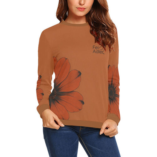 Women's All Over Print Sweatshirt (Model H18)
