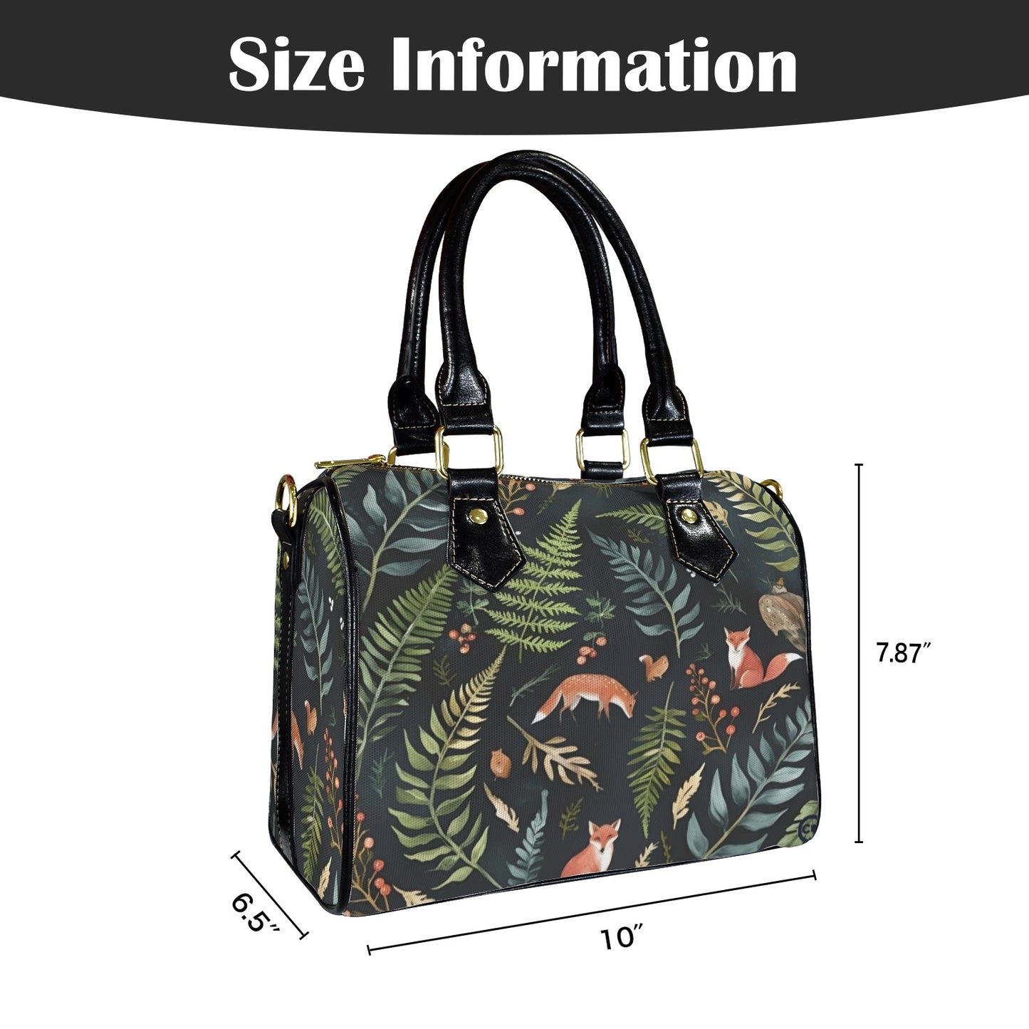 75 (2) Custom Canvas Handbag-Black Handle (Model 1746)