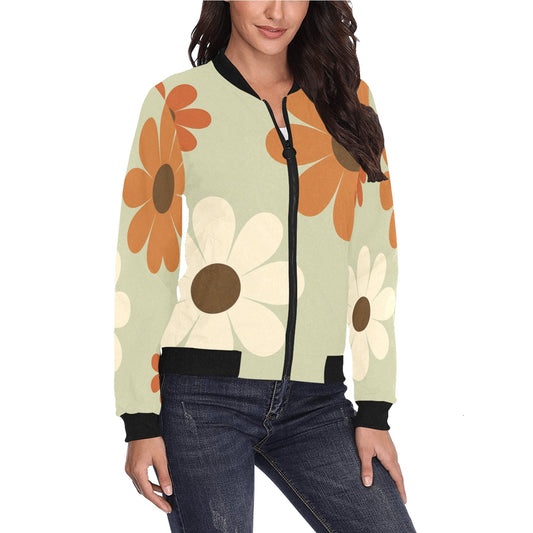 Women's All Over Print Bomber Jacket