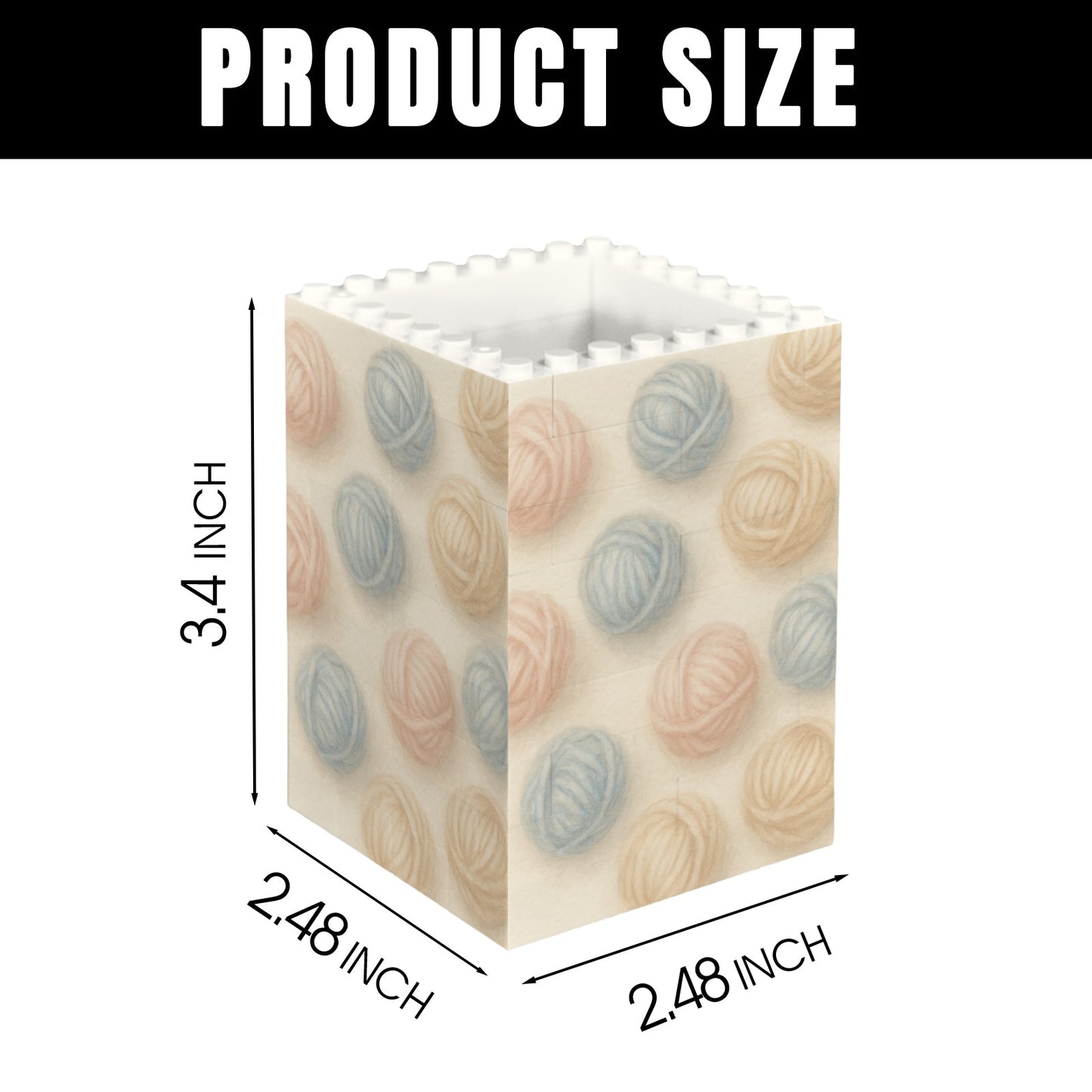 Portamatite personalizzato in mattoni da costruzione