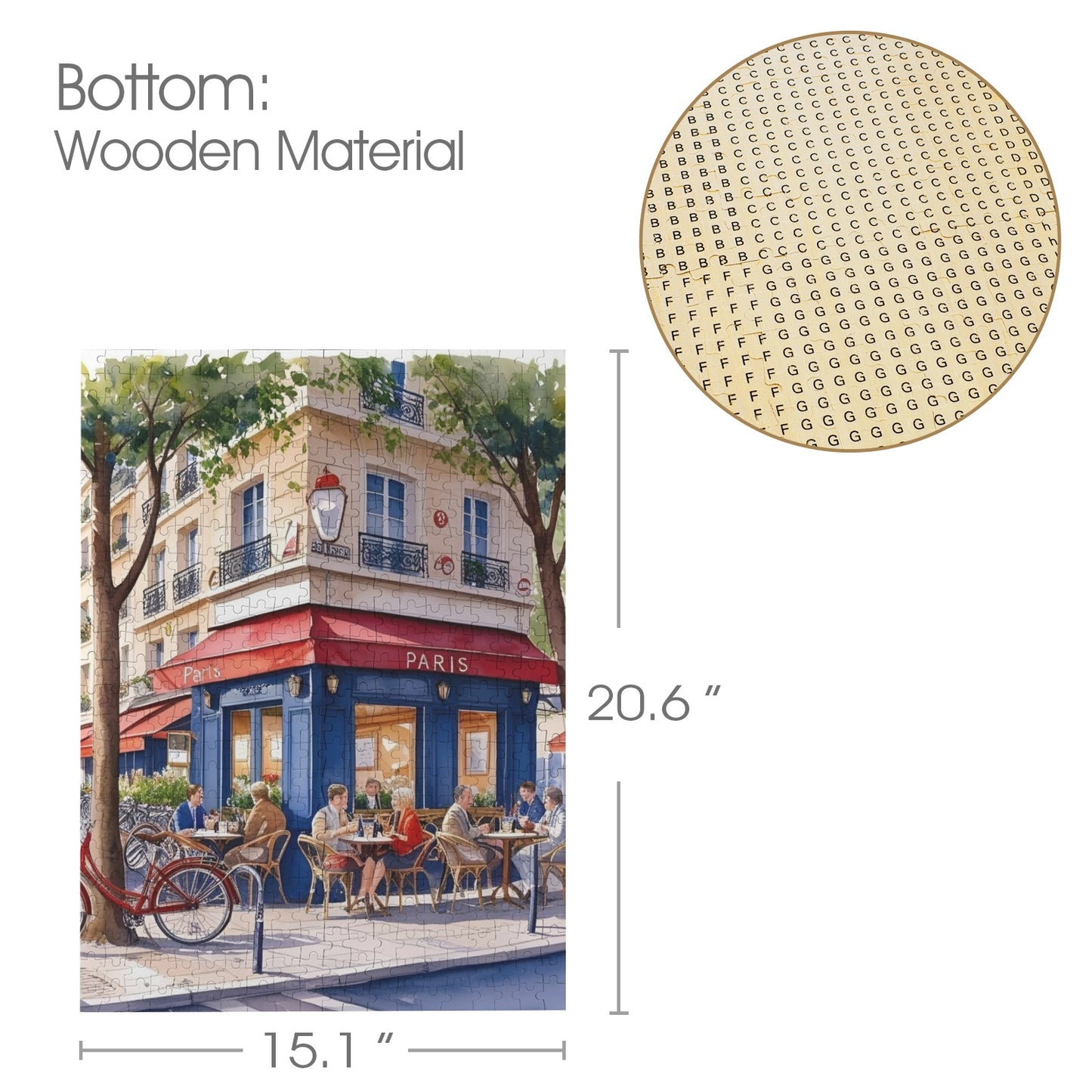 139 (2) 500-Piece Wooden Jigsaw Puzzles (Vertical)