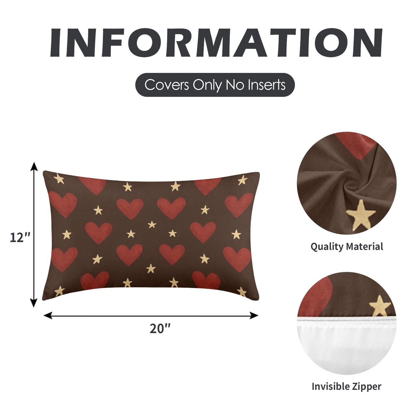 Peach Skin Pillowcase 20"x12" (One Side Printing)(2 Pack)