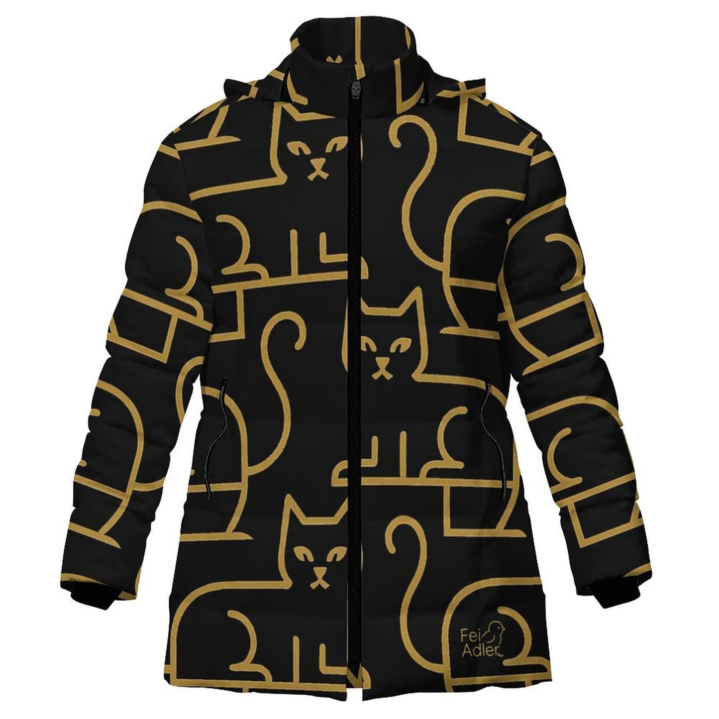 Design Women's Hooded Puffer Coat