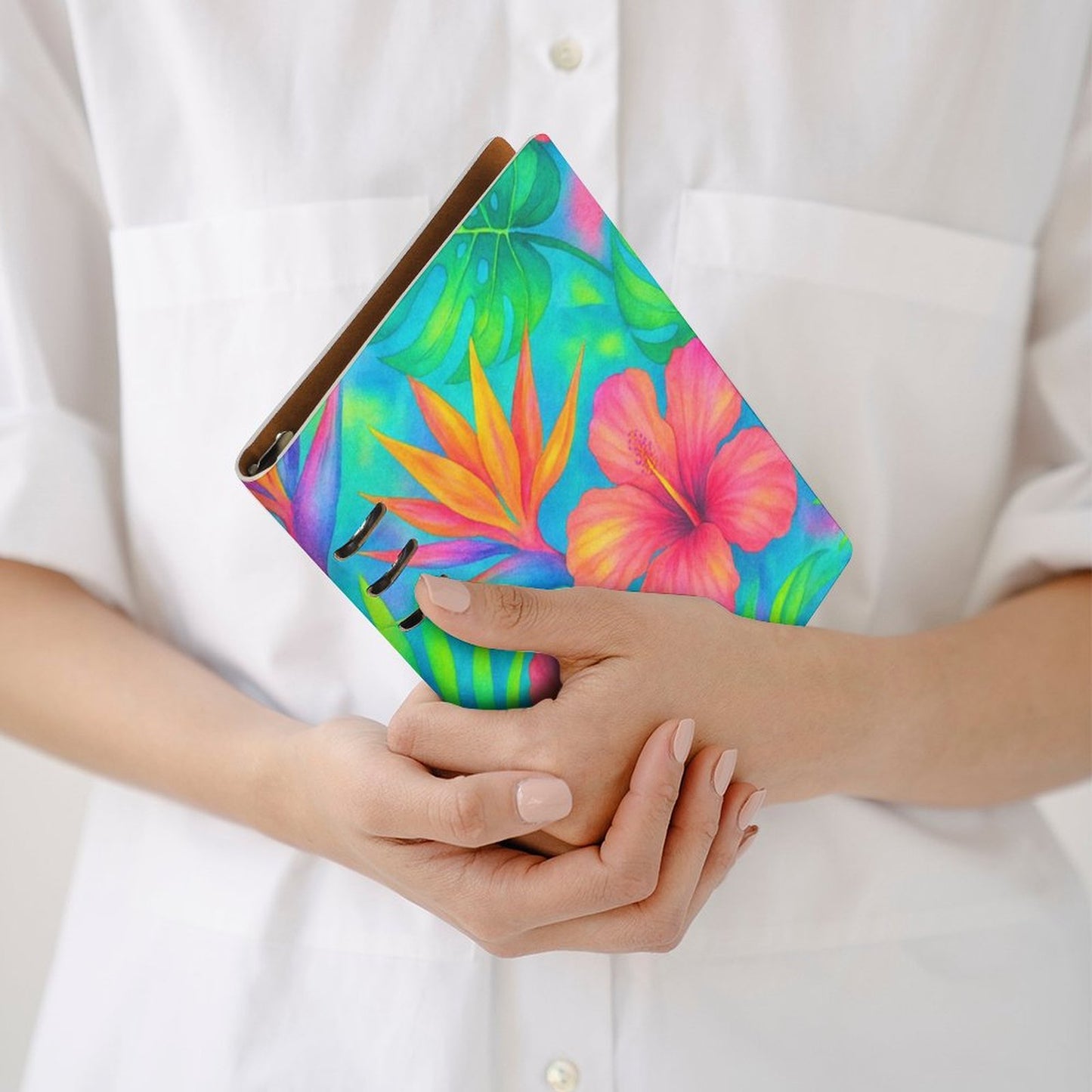 Quaderno con raccoglitore di design (A5)