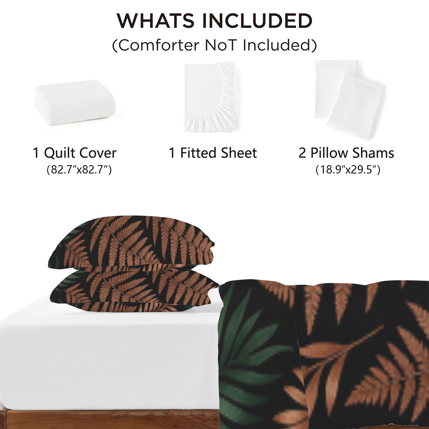 Custom Fitted Sheet 4-Piece Set (165x220x27 cm)