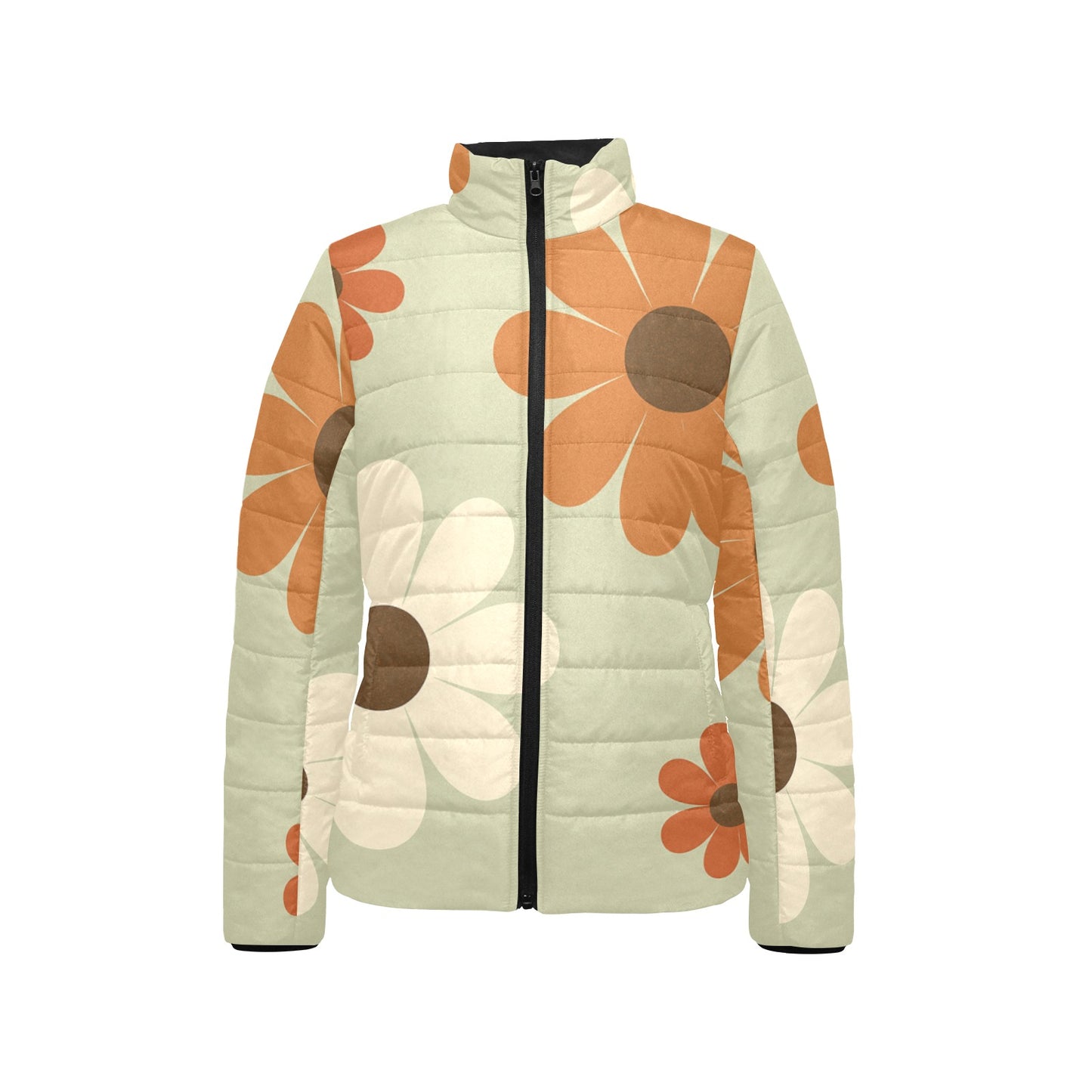 Women's Stand Collar Padded Lightweight Bomber Jacket