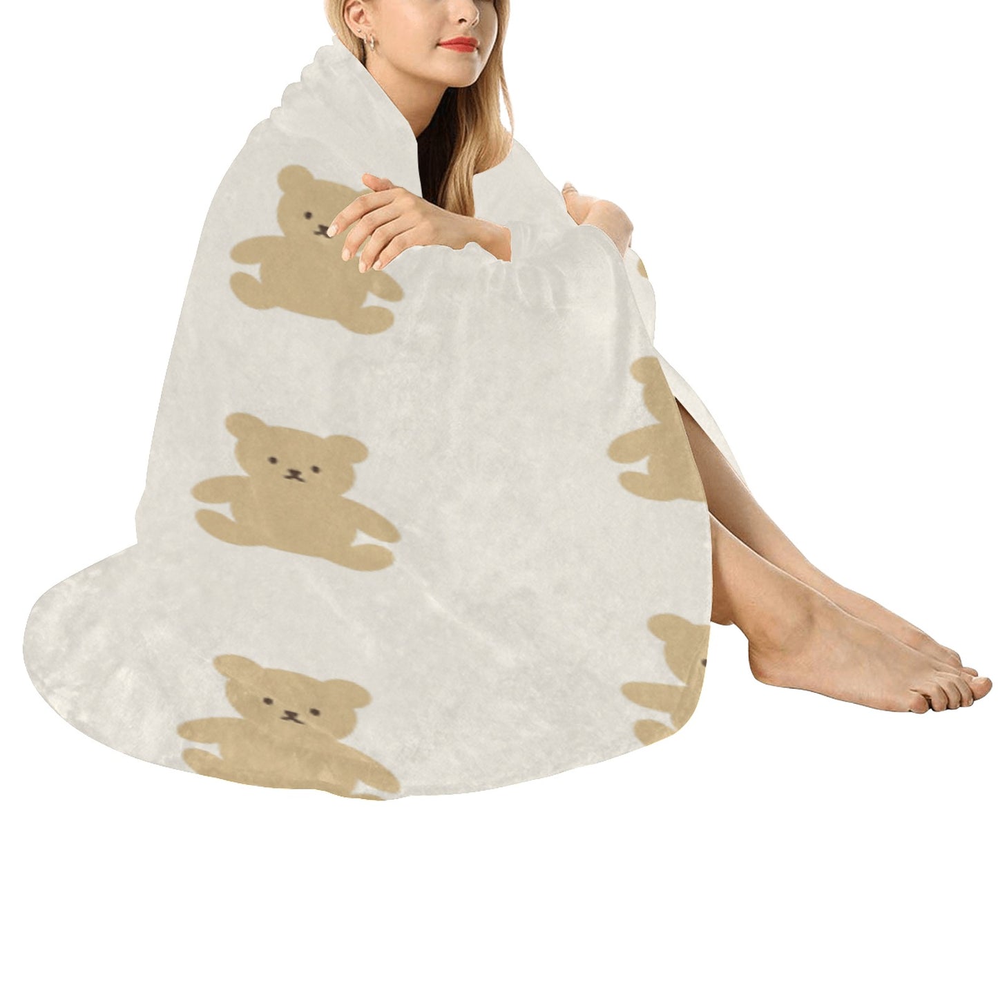 Circular Micro Fleece Blanket 47"