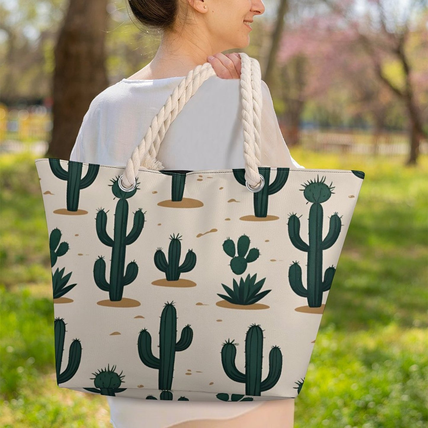 Design Hemp Rope Tote Bag