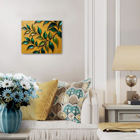 Pannello in Legno "Riflessi Dorati"