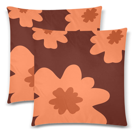 Throw Pillow Cover 18"x 18" (Twin Sides) (Set of 2)