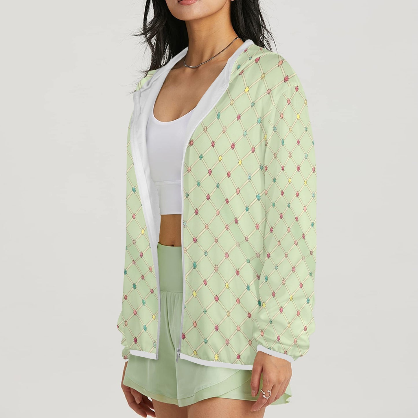 25 (3) Women's Sun Protection Hoodie(Model H62)