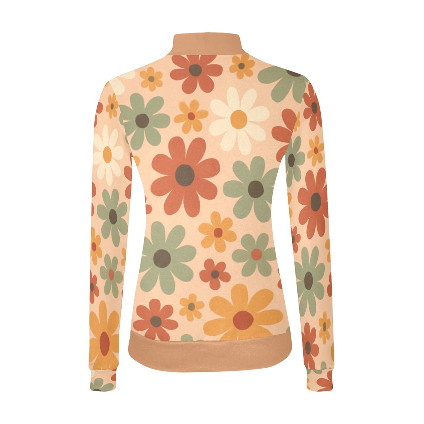 Women's All Over Print Mock Neck Sweater