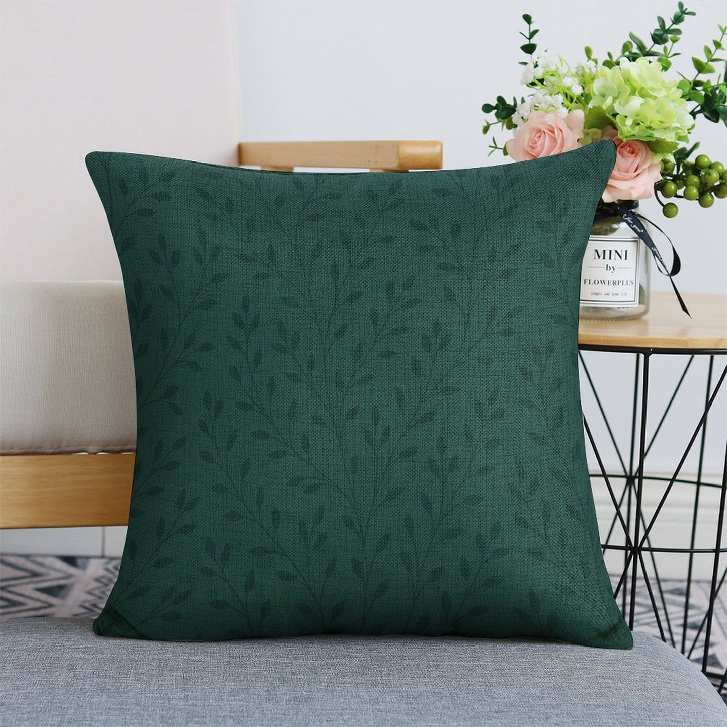 Design Custom Linen Pillow Case 18x18 Inch (Two-Side Printing) (Set of 4)