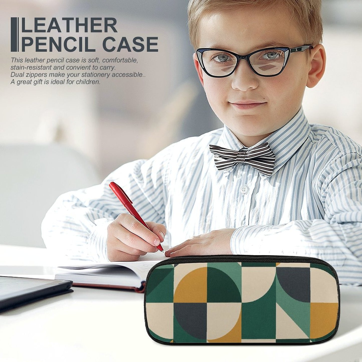 Borsa per matite in pelle di design