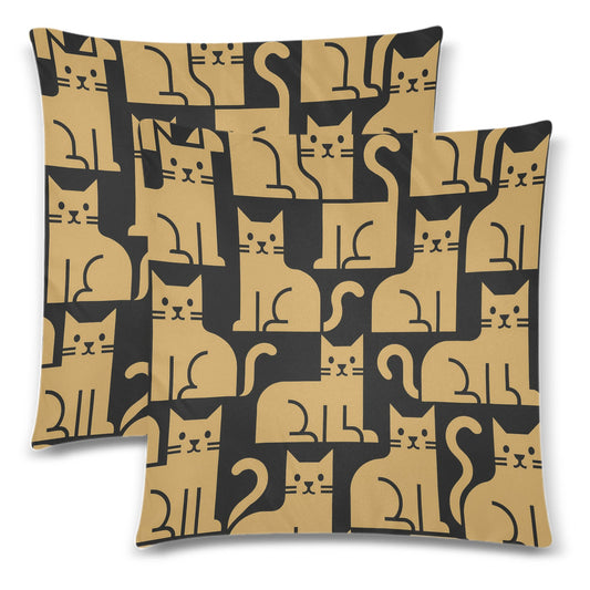 Throw Pillow Cover 18"x 18" (Twin Sides) (Set of 2)