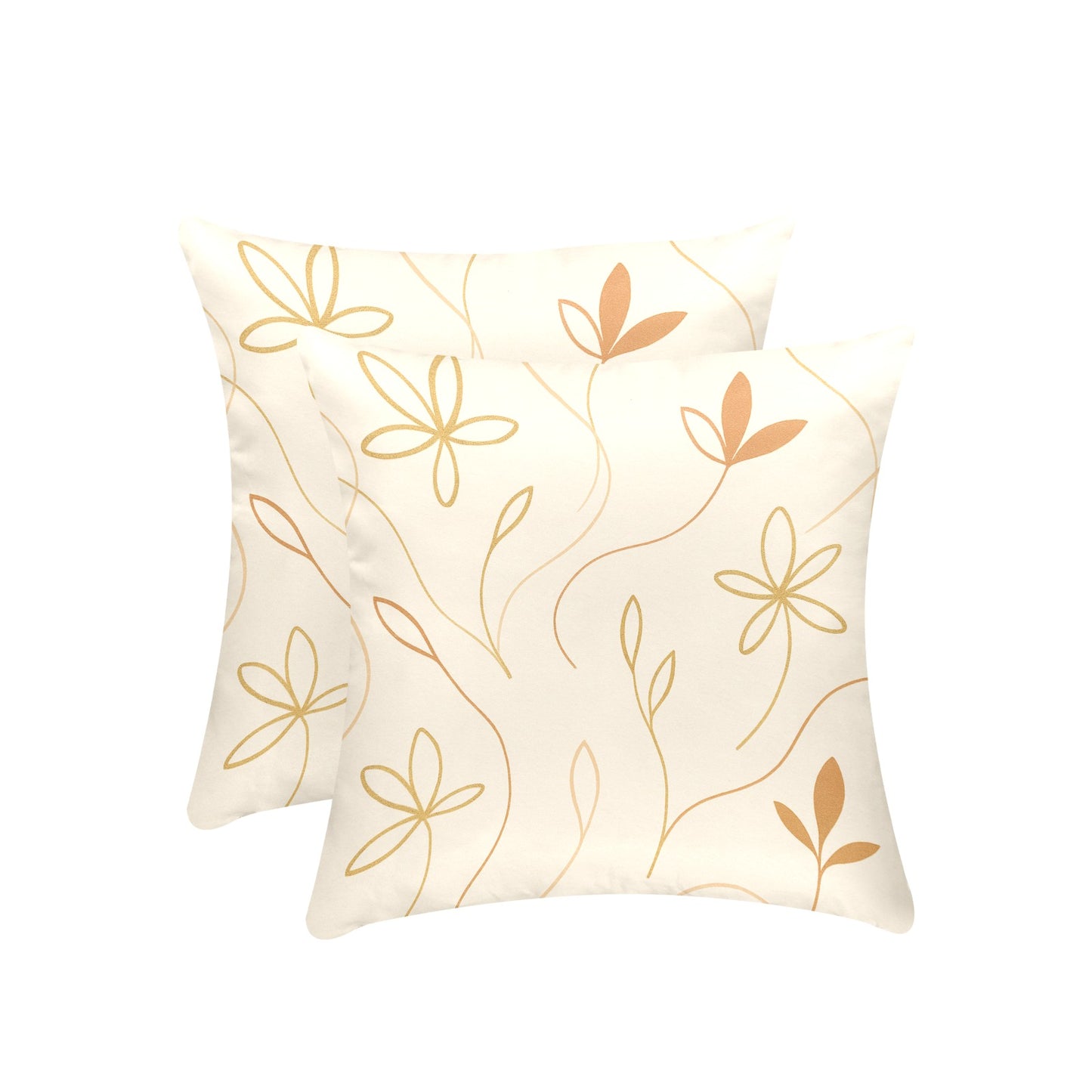 Peach Skin Pillowcase 16"x16"(One Side Printing)(2 Pack)