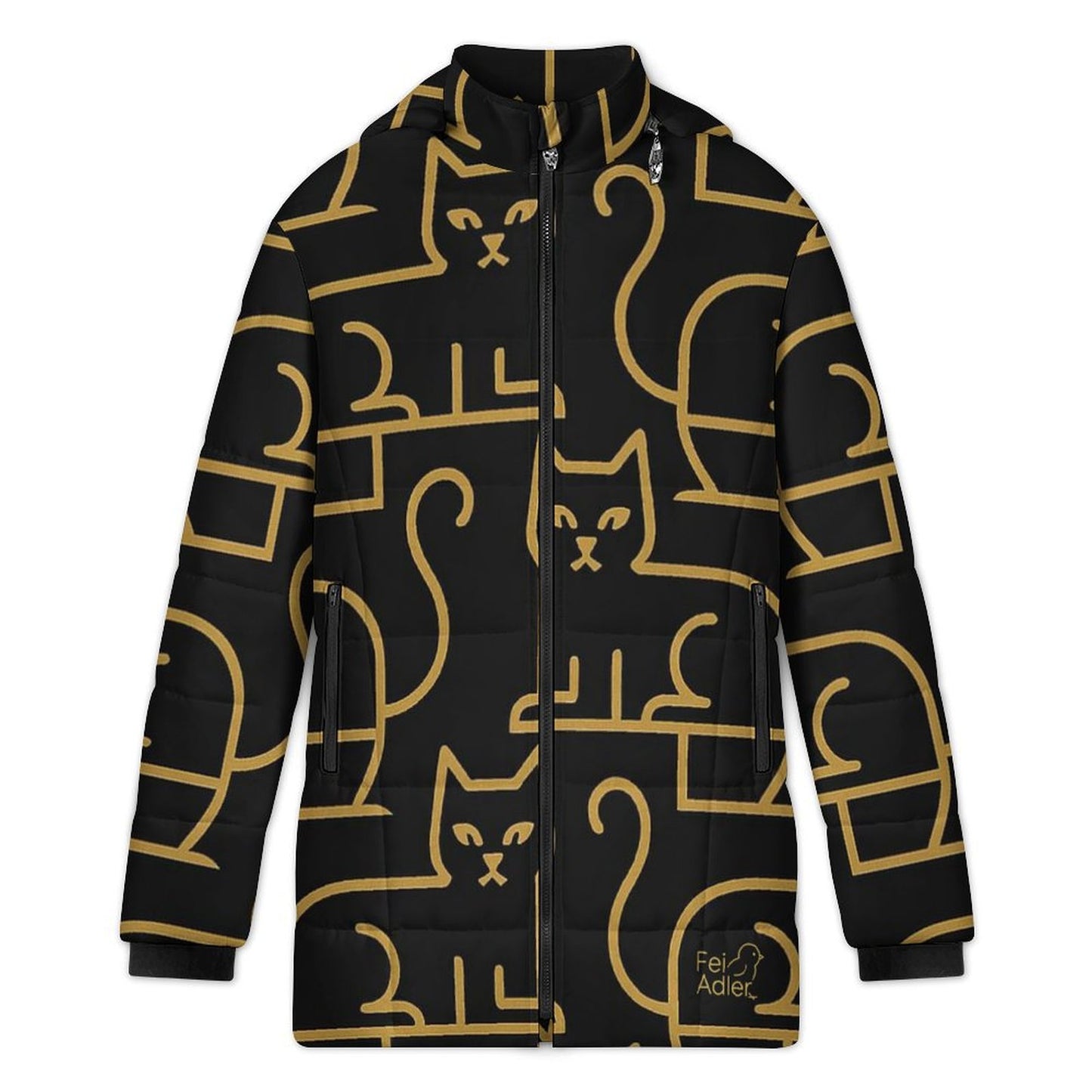 Design Women's Hooded Puffer Coat