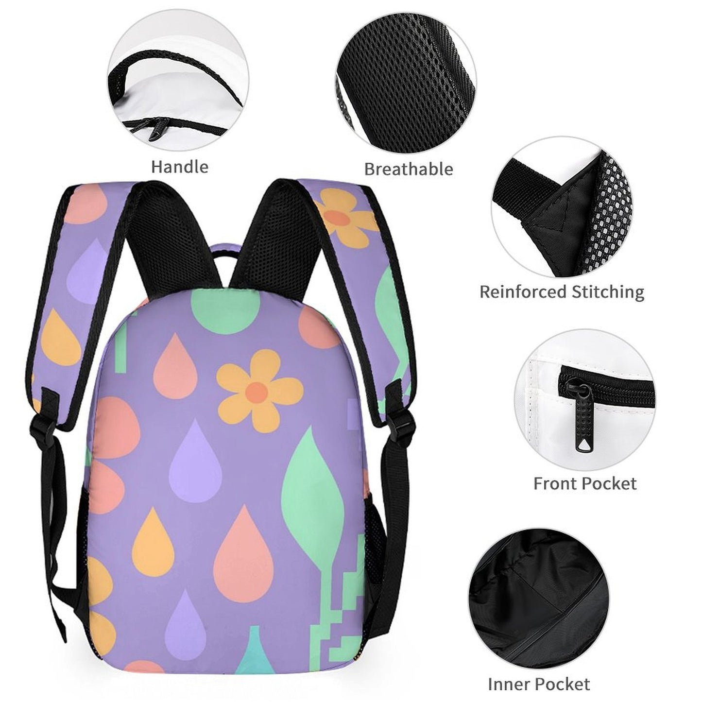 Design All Over Print 3-in-1 Backpack Combo Set