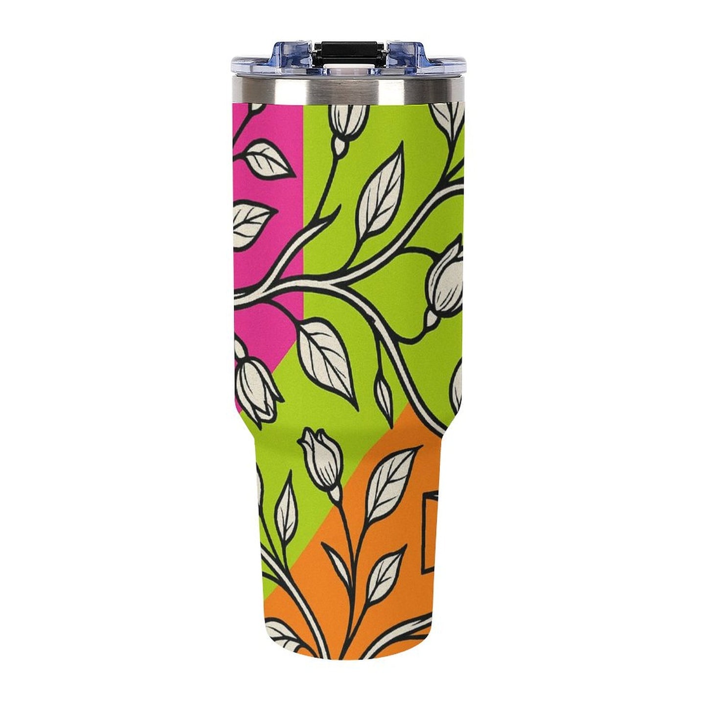 Bicchiere da 40 once con manico superiore multicolore