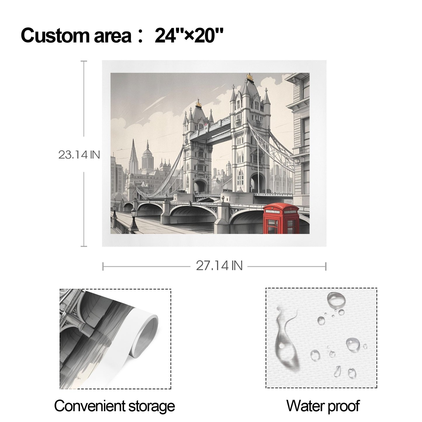 4 Art Print 24"x20" (Pack of 3) (Customizable Separately)
