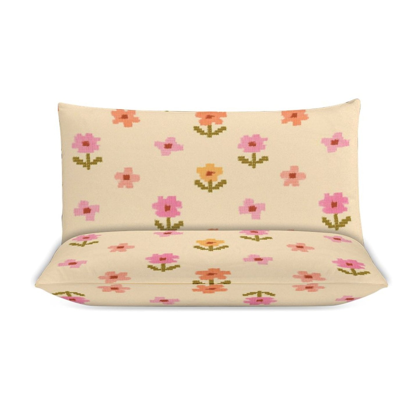 Design 3-Piece Bedding Set (1 Duvet Cover + 2 Pillow Shams) – 79"×90"