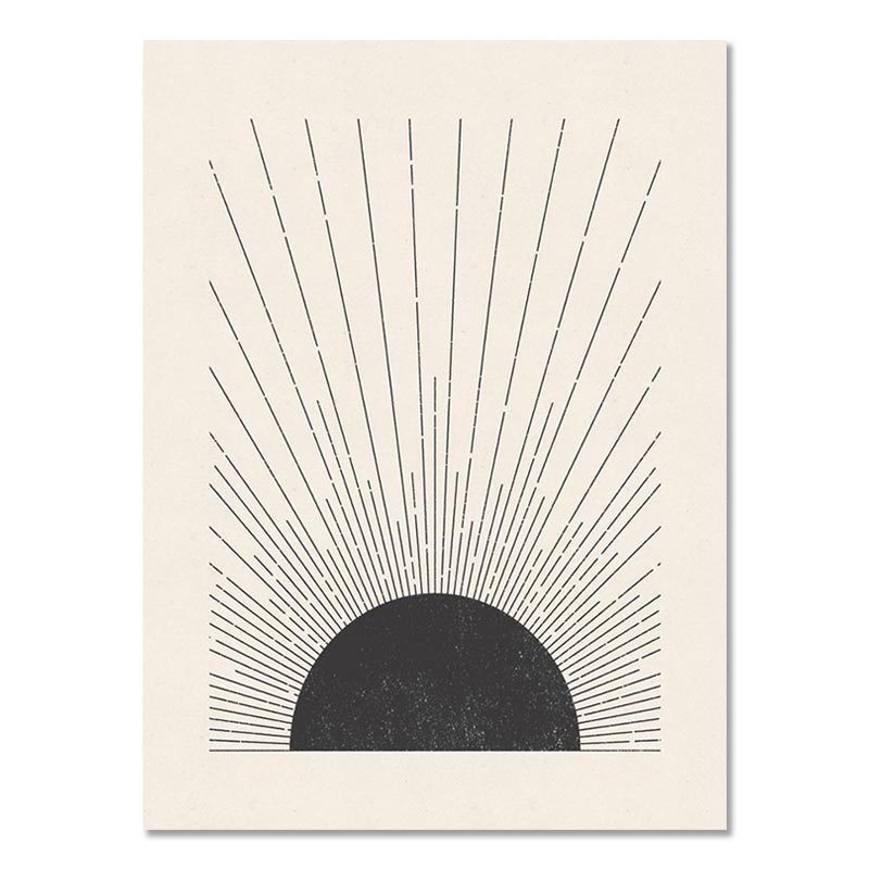 Poster di arte bohémien astratta, stile Ins, dipinto aerografato