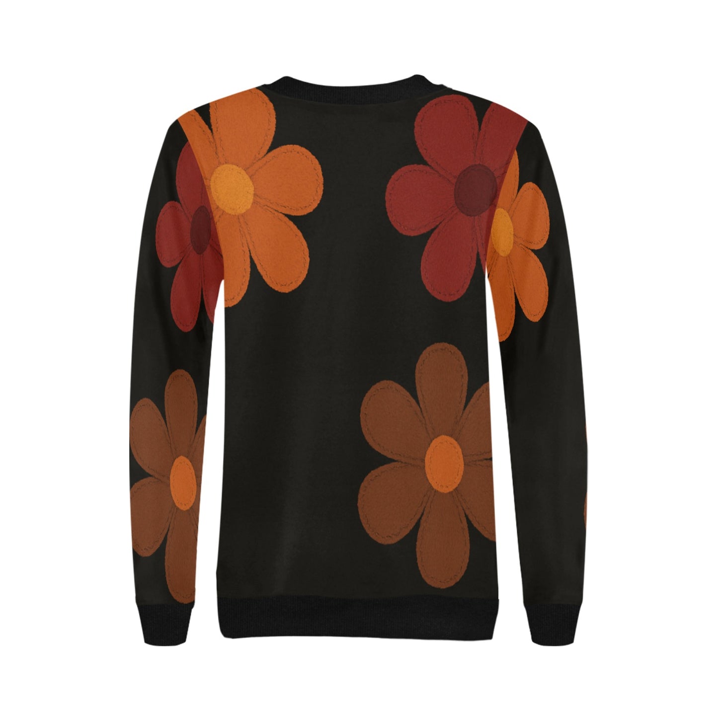 Women's Rib Cuff Crew Neck Sweatshirt (H34)