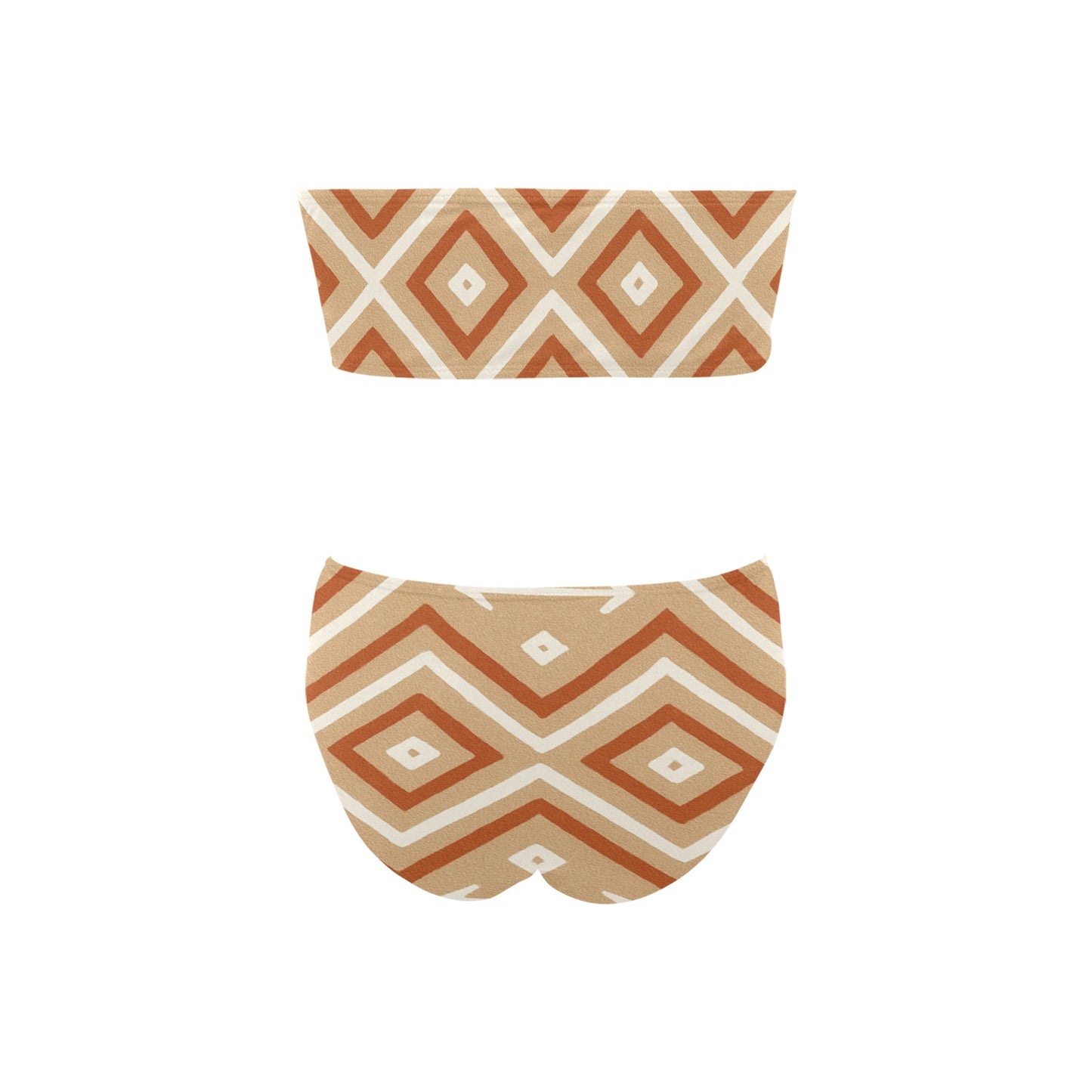 20250814_2025_Pattern Boho Geometrico_simple_compose_01k2mx848mee2t3thmvpmtt7x2 Chest Wrap Bikini Swimsuit (Model S36)