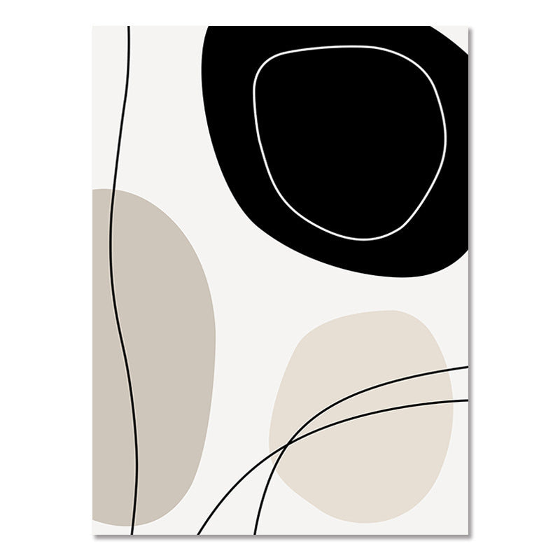 Poster di arte bohémien astratta, stile Ins, dipinto aerografato