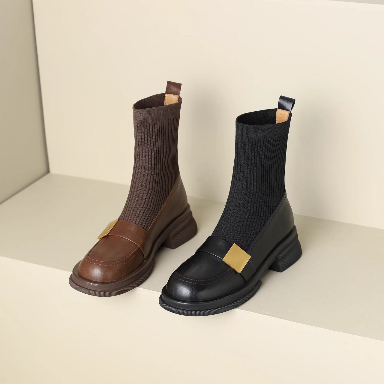 Stivaletti retrò elasticizzato