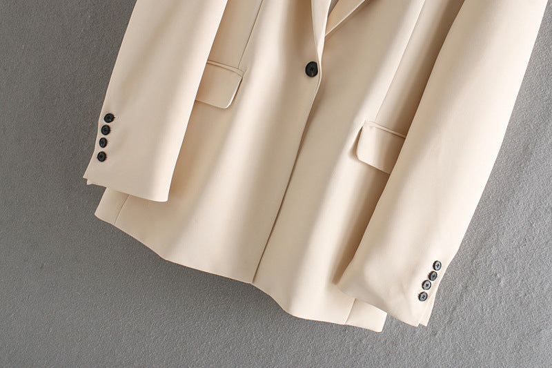 Blazer drappeggiato con un bottone