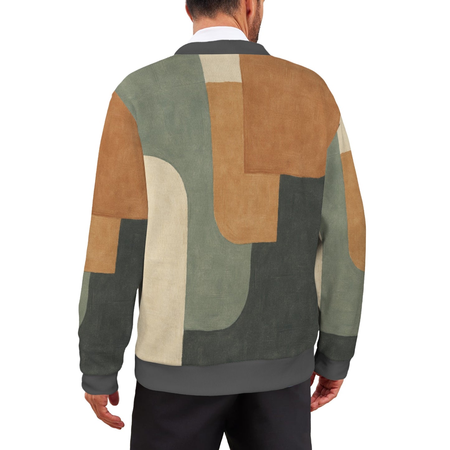 Custom Men's Cardigan (Model H73)