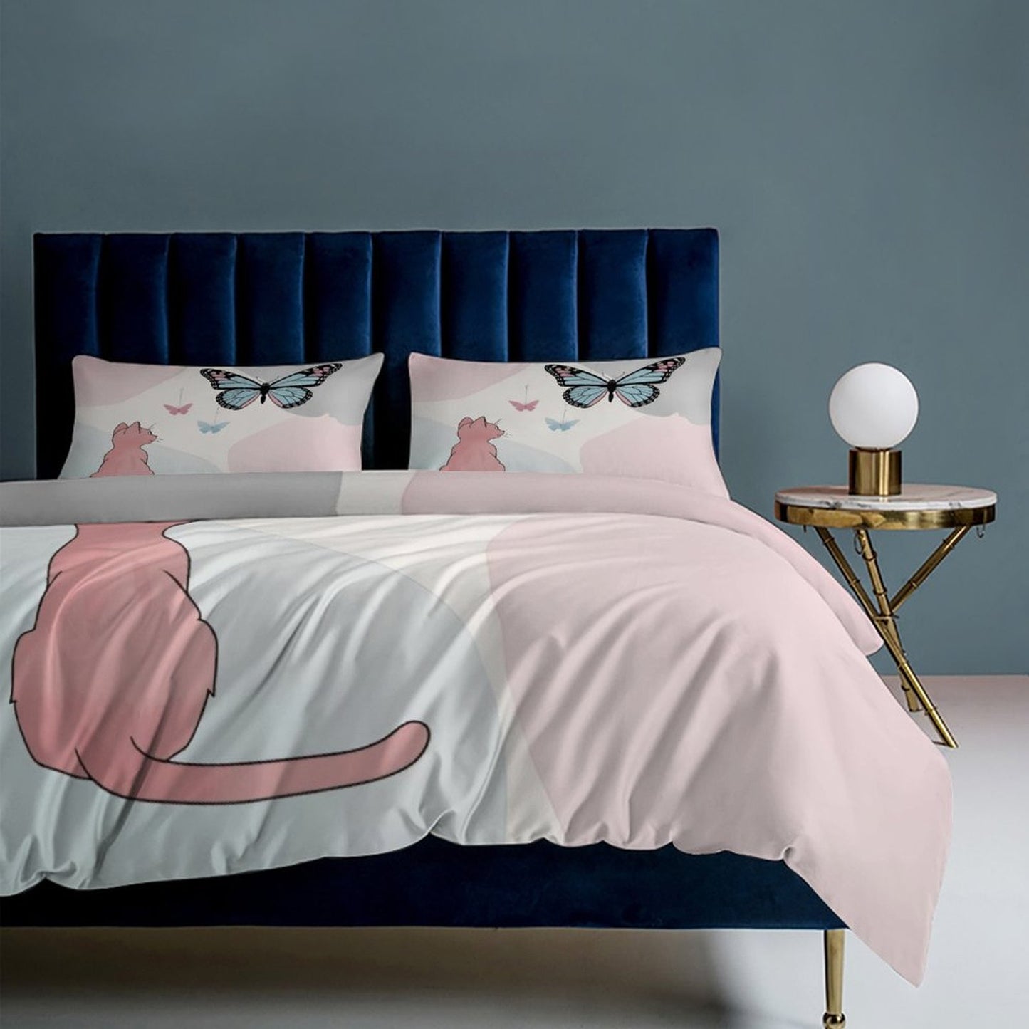 Design 3-Piece Bedding Set (1 Duvet Cover + 2 Pillow Shams) – 86"×70"
