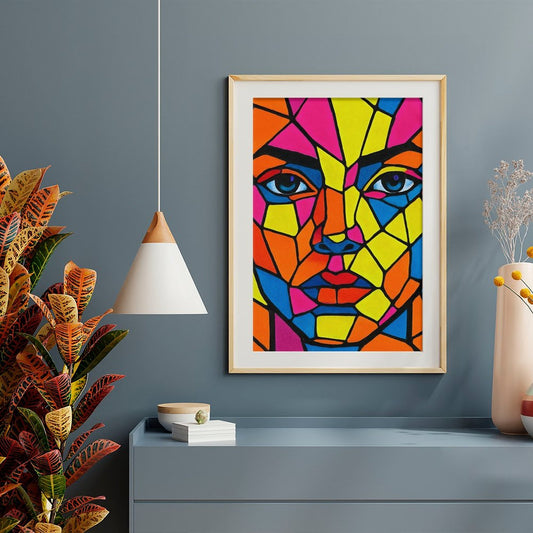 Poster di Design "Viso Pop"