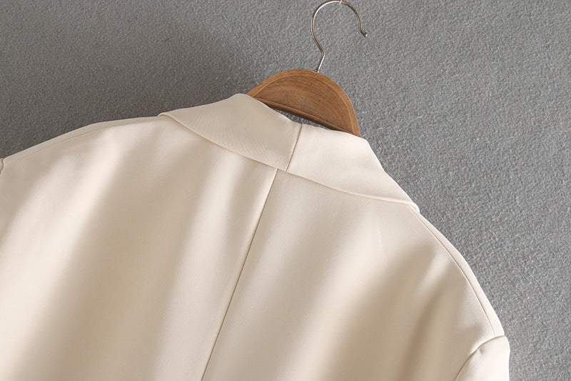 Blazer drappeggiato con un bottone