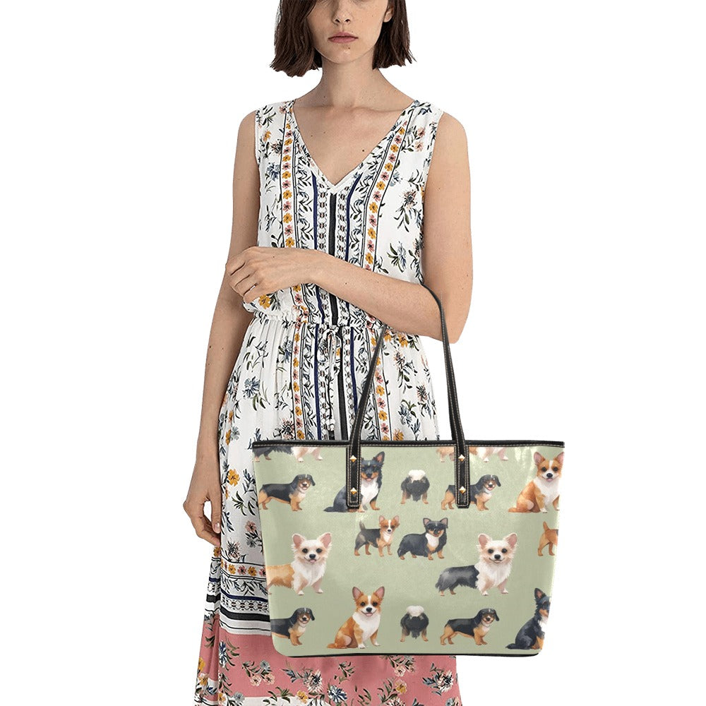 45 (2) PU Leather Tote Bag(Model1709)