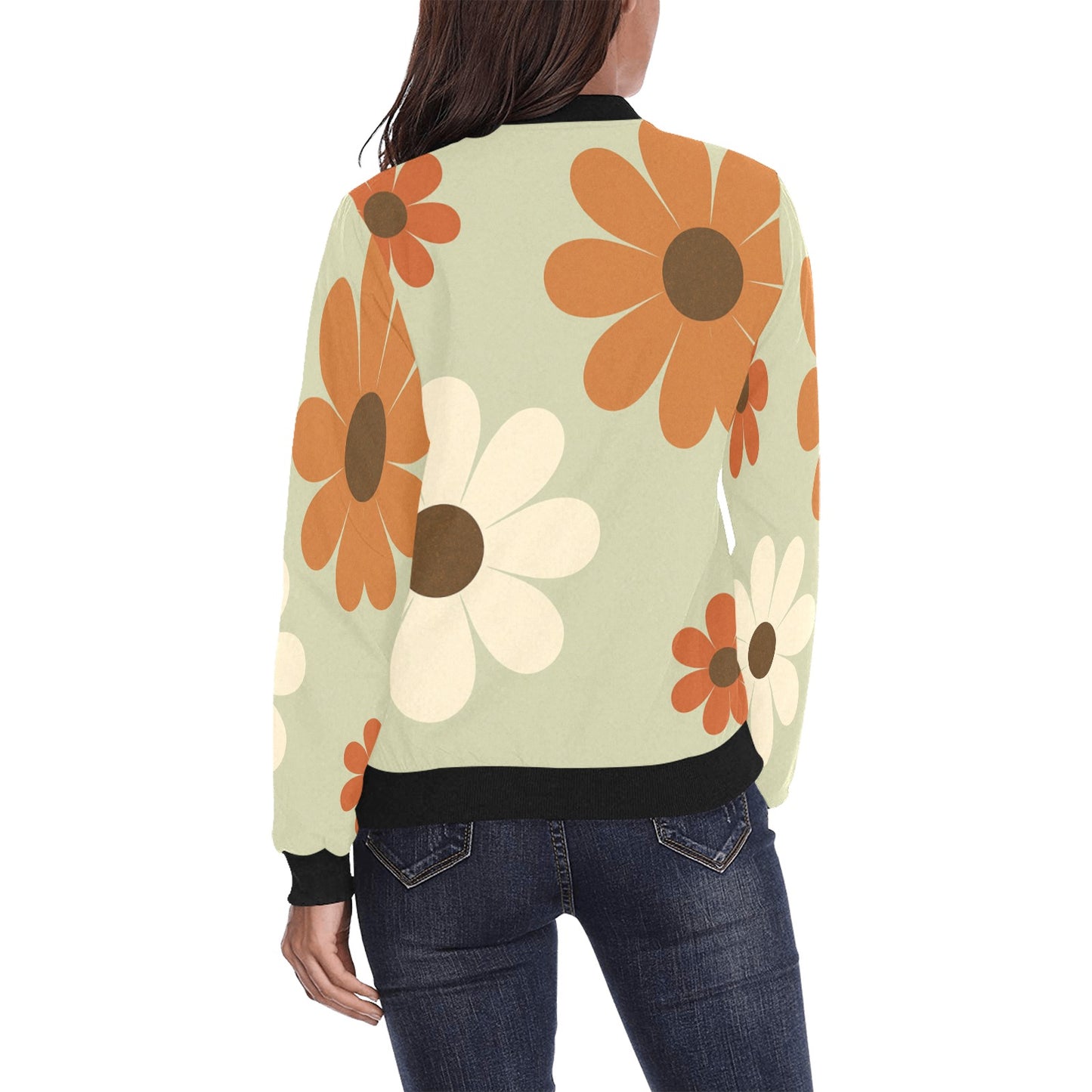 Women's All Over Print Bomber Jacket
