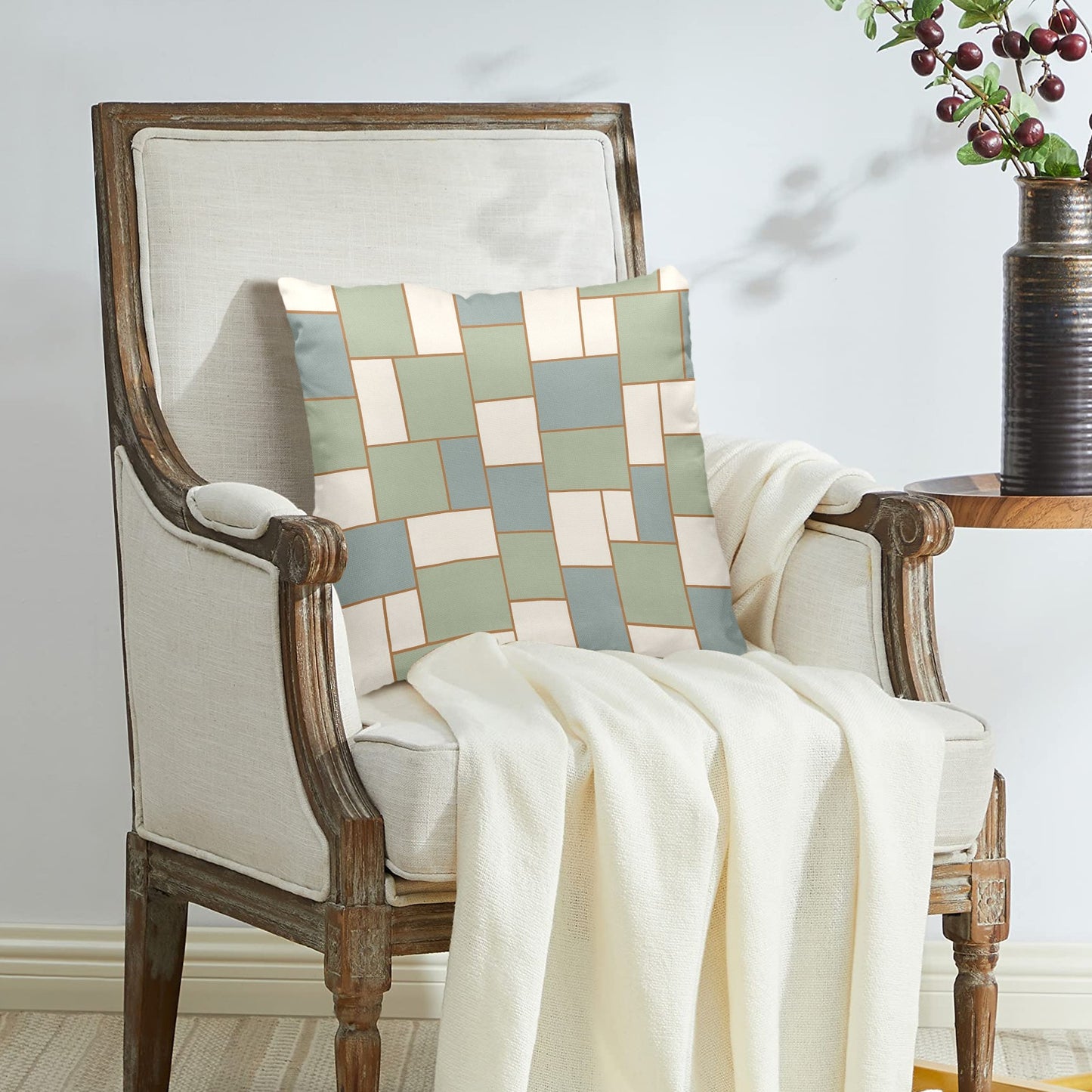 Peach Skin Pillowcase 18"x18" (One Side Printing)(2 Pack)