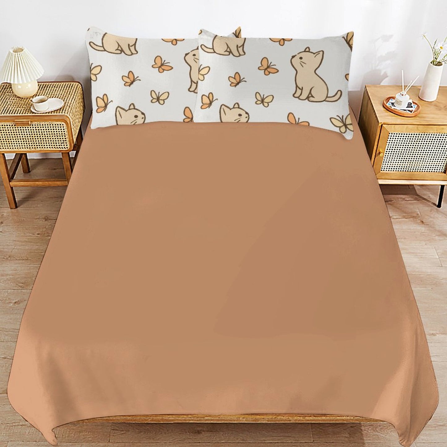 Design 3-Piece Bedding Set (1 Duvet Cover + 2 Pillow Shams) – 86"×70"
