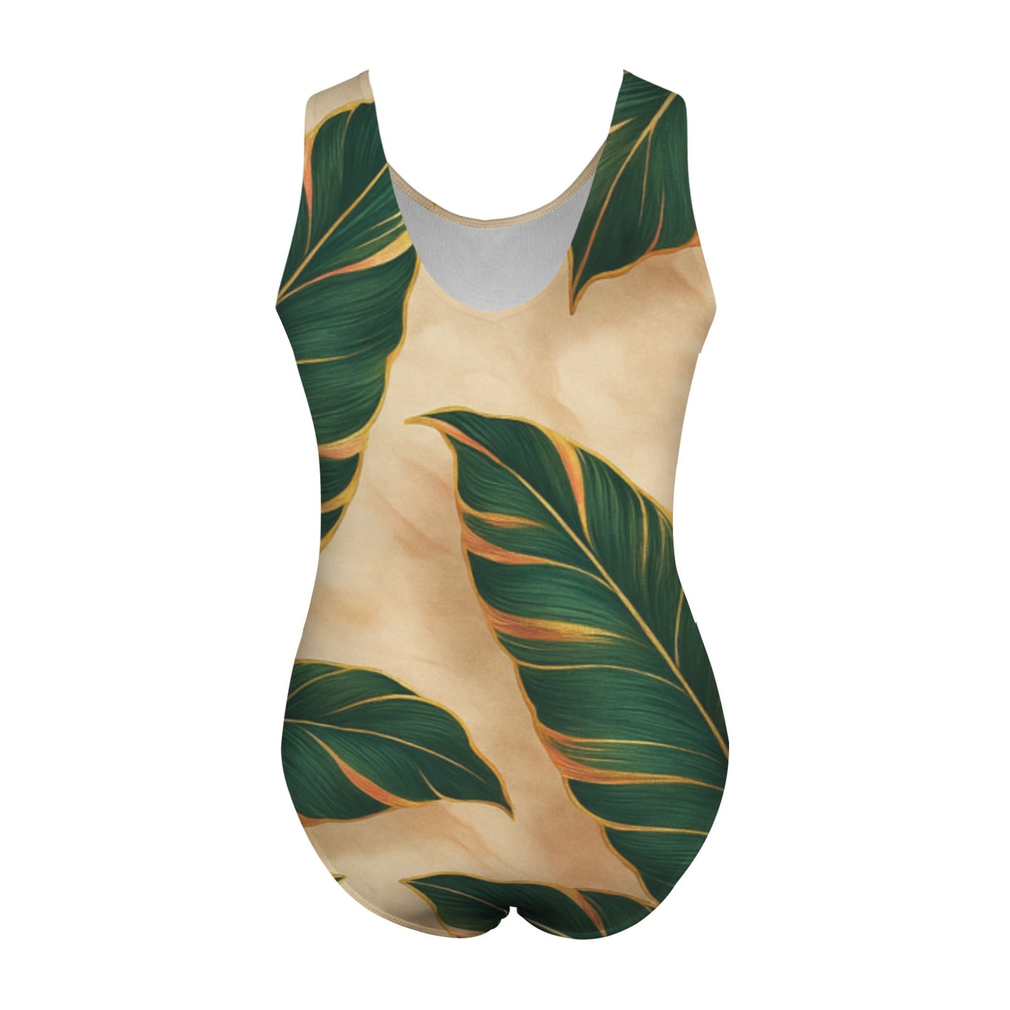 20250814_1634_Pattern Tropicale Elegante_simple_compose_01k2mfzvv8ekx8qben0scjxr76 (1) Women's One Piece Swimsuit